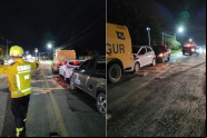 Engavetamento envolvendo carro de transporte de valores 